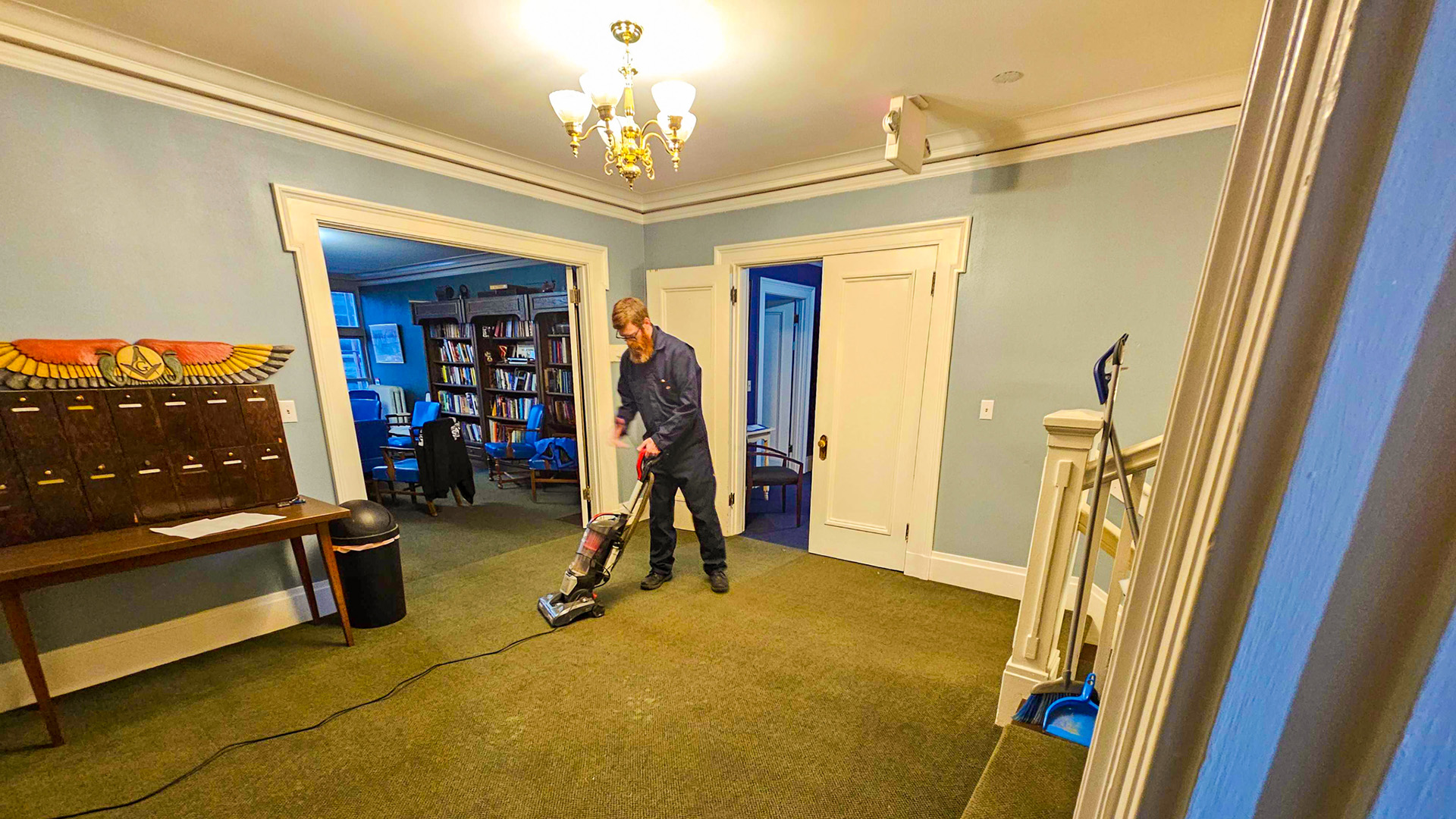 April Cleanup - Foyer Vacuum